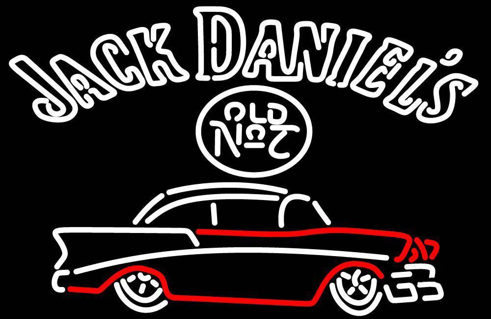 Custom Jack Daniel's 57 Chevy Neon Sign Tube Neon Light