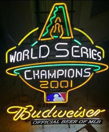 Custom Budweiser World Series Neon Sign  MLB Teams Neon Light Real Neon Light