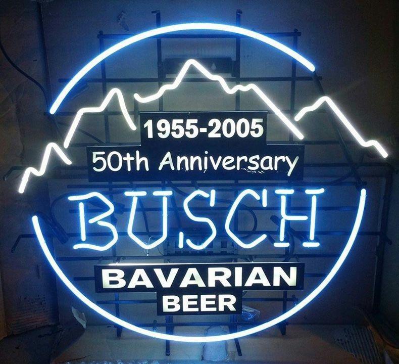 Custom Busch Bavarian Beer Neon Sign Real Neon Light