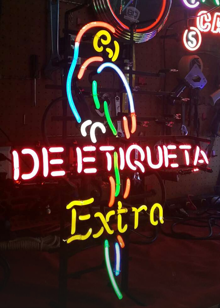 Custom De Etiqueta Extra Beer Neon Sign Real Neon Light