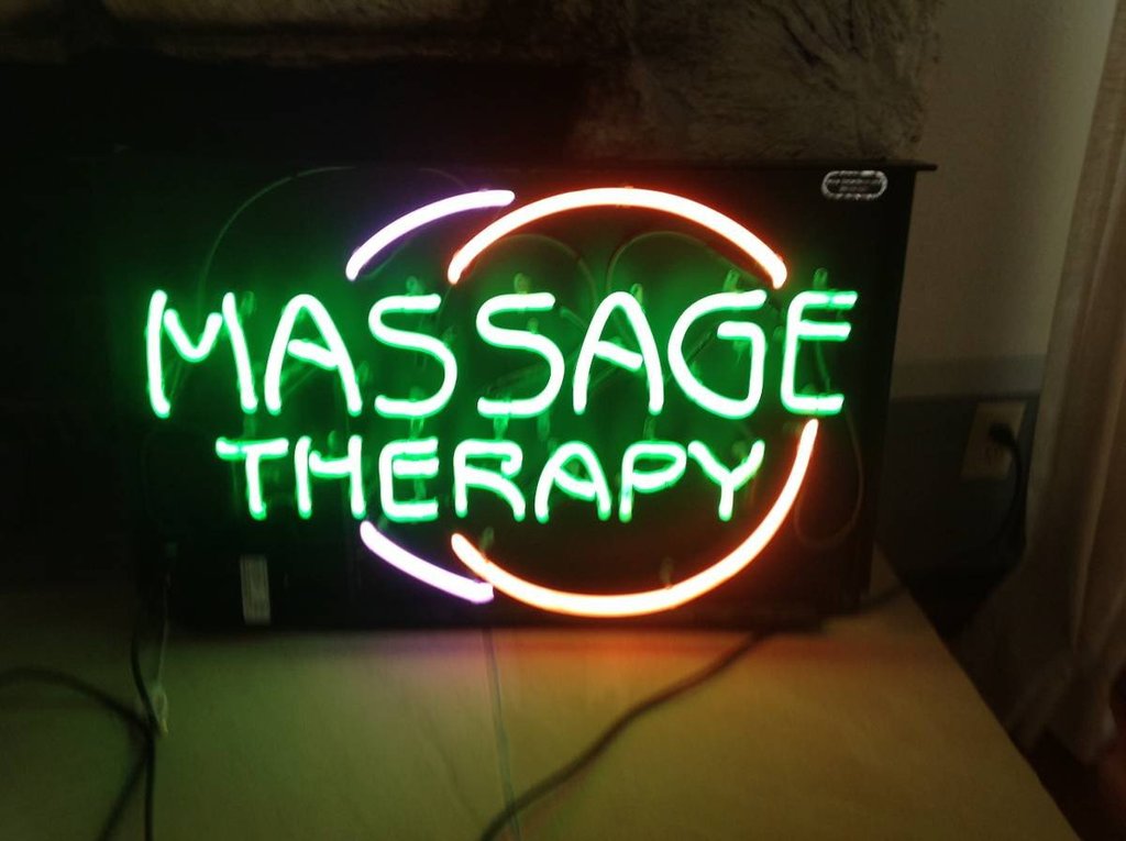 Custom Massage Therapy Neon Sign Real Neon Light