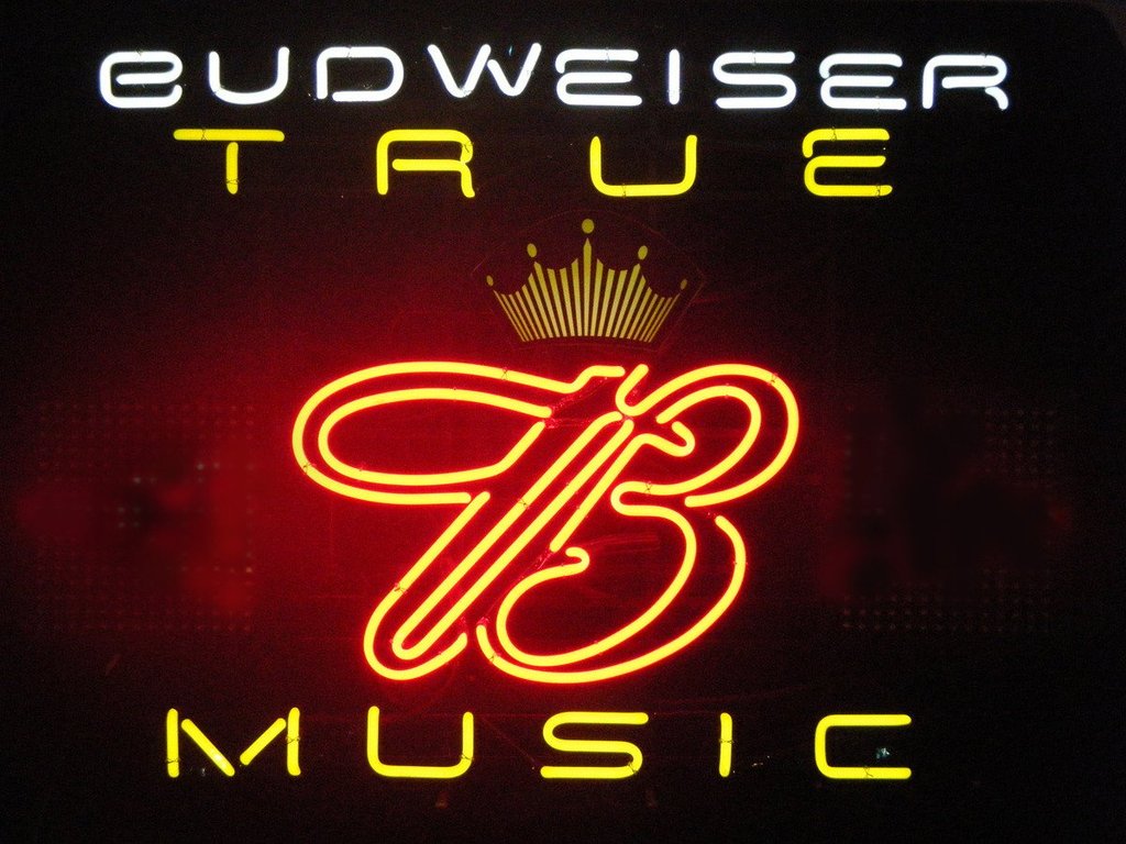 Custom Budweiser True Music Neon Sign Real Neon Light