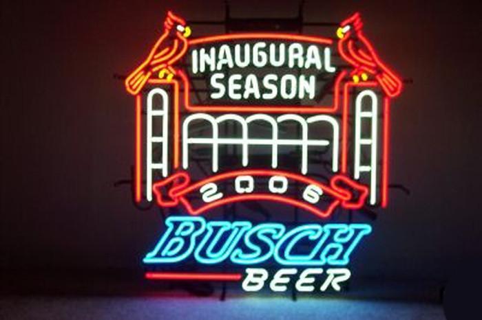Custom Busch Beer San St Louis Cardinals NFL Sports Neon Sign Real Neon Light