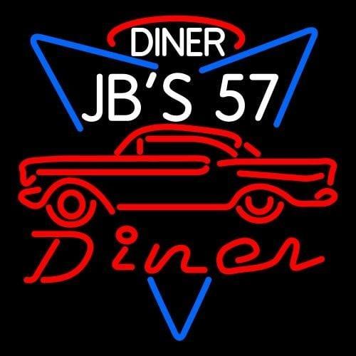 Custom 1957 Chevy JBS 57 Diner Neon Sign Real Neon Light
