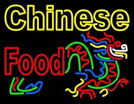 Custom Chinese Food Logo Neon Sign Real Neon Light