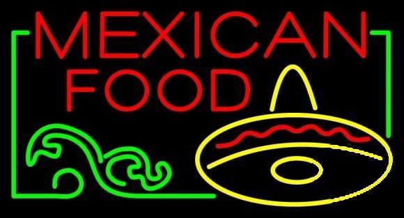 Custom Mexican Food Neon Sign Real Neon Light
