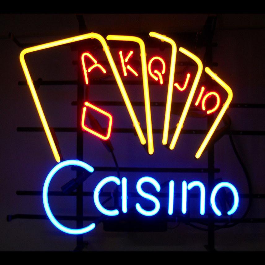 Custom Casino Poker Neon Sign