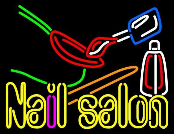 Custom Nail Salon Logo Neon Sign Real Neon Light