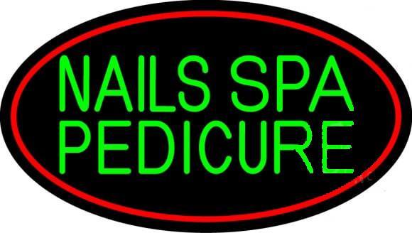 Custom Nails Spa Pedicure Neon Sign Real Neon Light