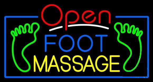 Custom Open Foot Massage Neon Sign Real Neon Light