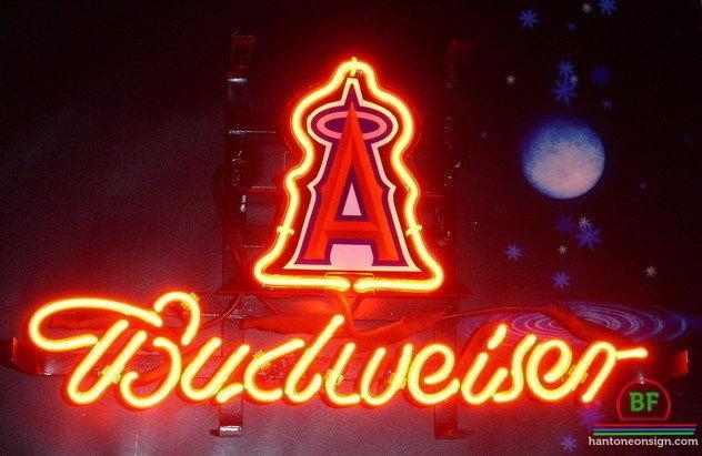 Custom Budweiser Anaheim Angels Neon Sign MLB Teams Neon Light