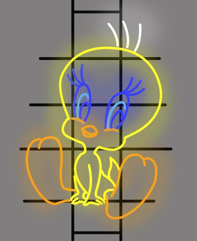 Custom Tweety Bird Neon Sign Real Neon Light