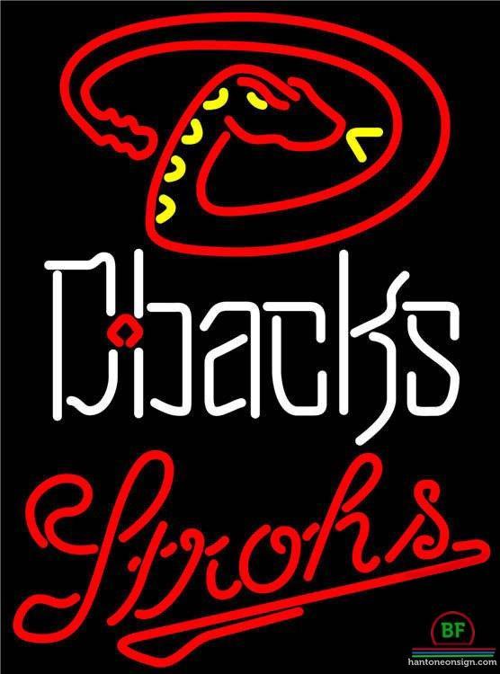 Custom Strohs Arizona Diamondbacks Neon Sign MLB Teams Neon Light