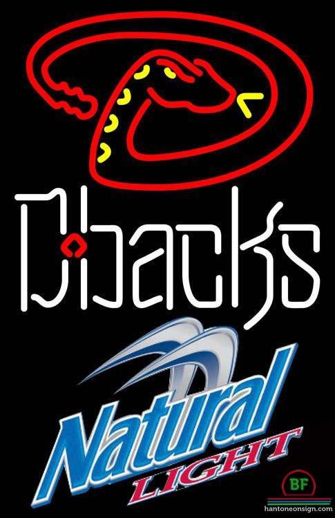 Custom Natural Light Arizona Diamondbacks Neon Sign MLB Teams Neon Light