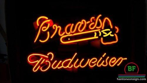 Custom Budweiser Atlanta Braves Neon Sign MLB Teams Neon Light