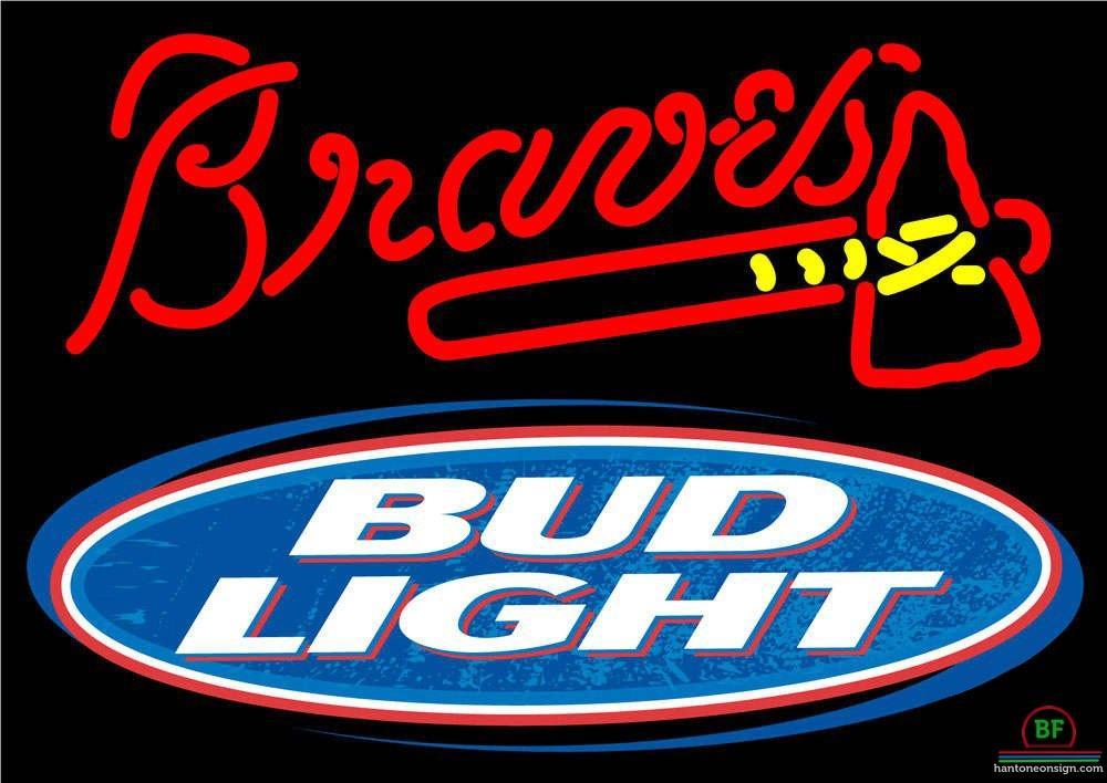 Custom Bud Light Atlanta Braves Neon Sign MLB Teams Neon Light