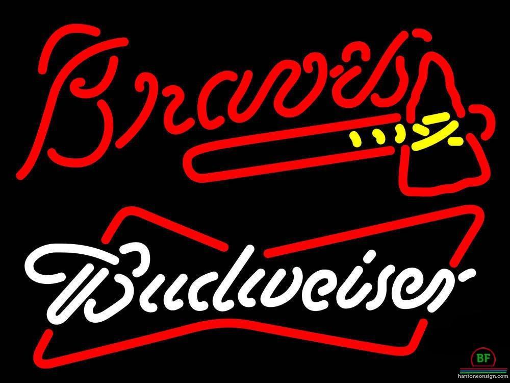 Custom Budweiser Atlanta Braves Neon Sign MLB Teams Neon Light