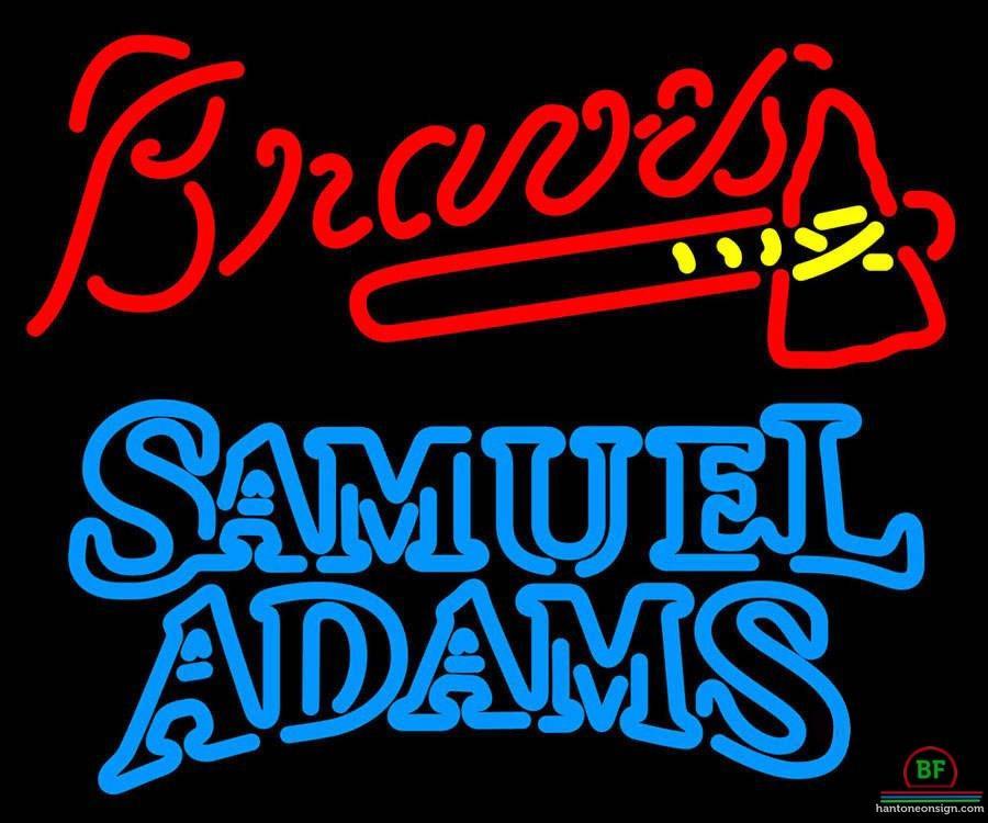 Custom Samuel Adams Atlanta Braves Neon Sign MLB Teams Neon Light