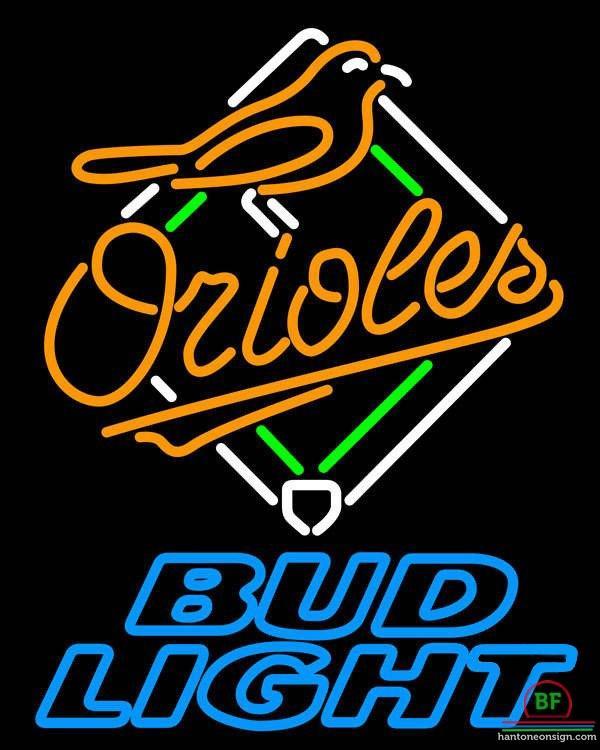 Custom Bud Light Baltimore Orioles Neon Sign MLB Teams Neon Light