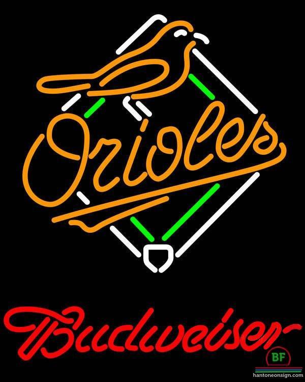 Custom Budweiser Baltimore Orioles Neon Sign MLB Teams Neon Light
