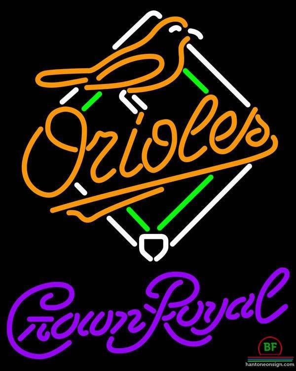 Custom Crown Royal Baltimore Orioles Neon Sign MLB Teams Neon Light