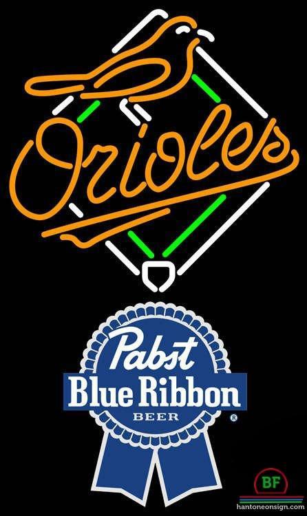 Custom Pabst Blue Ribbon Baltimore Orioles Neon Sign MLB Teams Neon Light