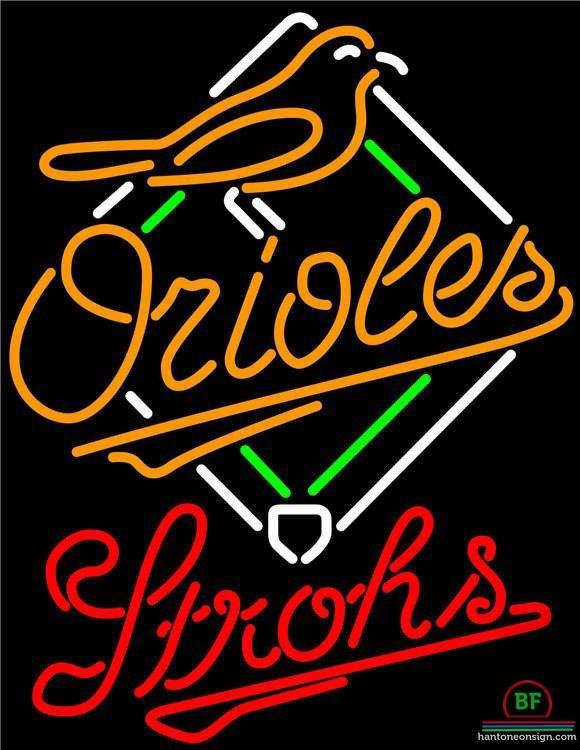 Custom Strohs Baltimore Orioles Neon Sign MLB Teams Neon Light