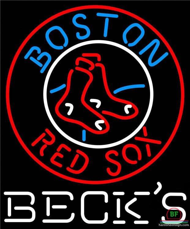 Custom Becks Boston Red Sox Neon Sign MLB Teams Neon Light