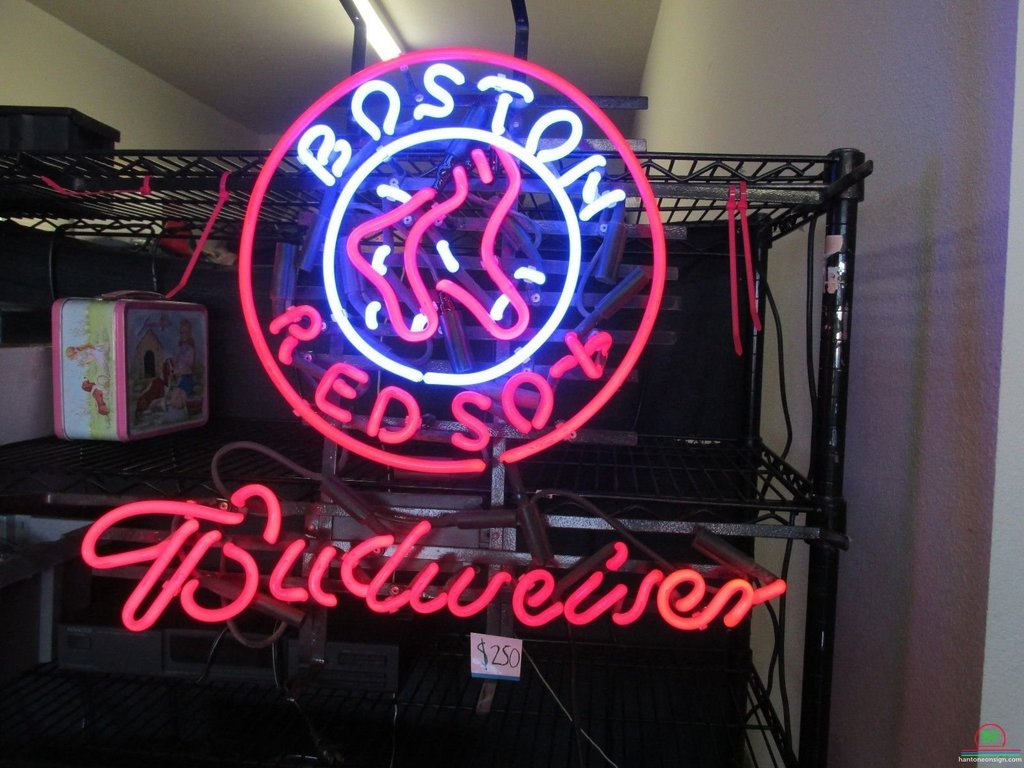 Custom Budweiser Boston Red Sox Neon Sign MLB Teams Neon Light
