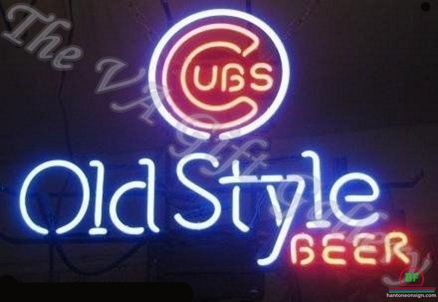 Custom Old Style Beer Chicago Cubs Neon Sign MLB Teams Neon Light