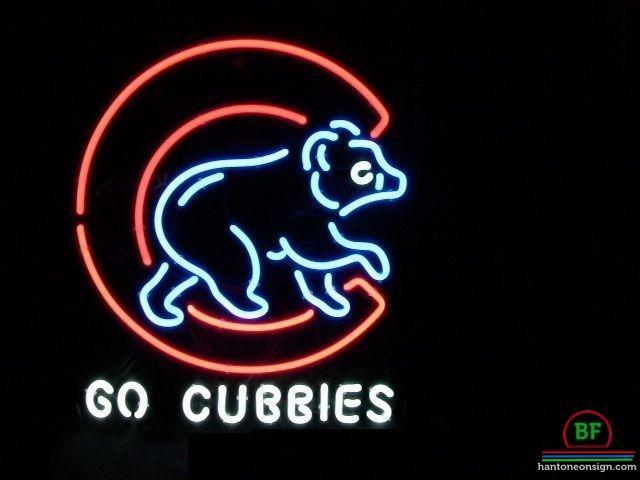 Custom Go Cubbies Chicago Cubs Neon Sign MLB Teams Neon Light
