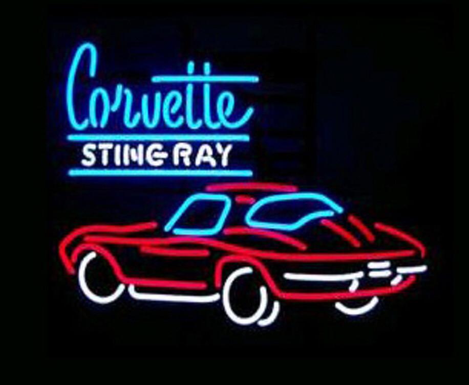 Custom Corvette Sting Ray Neon Sign