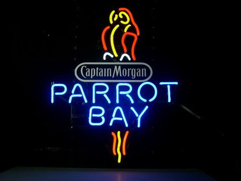 Custom Captain Morgan Parrot Neon Sign