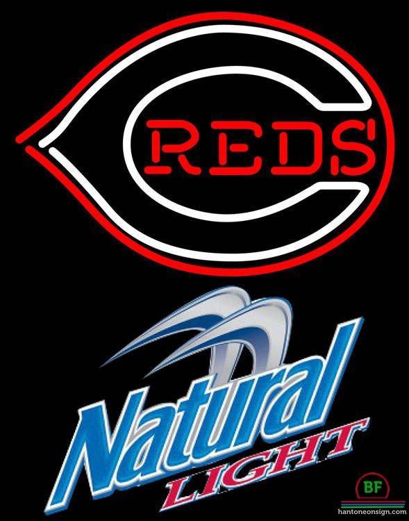 Custom Natural Light Cincinnati Reds Neon Sign MLB Teams Neon Light