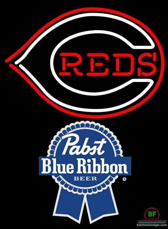 Custom Pabst Blue Ribbon Cincinnati Reds Neon Sign MLB Teams Neon Light