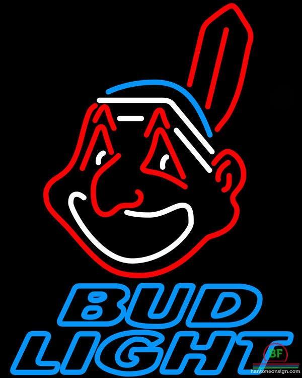 Custom Bud Light Cleveland Indians Neon Sign MLB Teams Neon Light