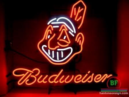 Custom Budweiser Cleveland Indians Neon Sign MLB Teams Neon Light