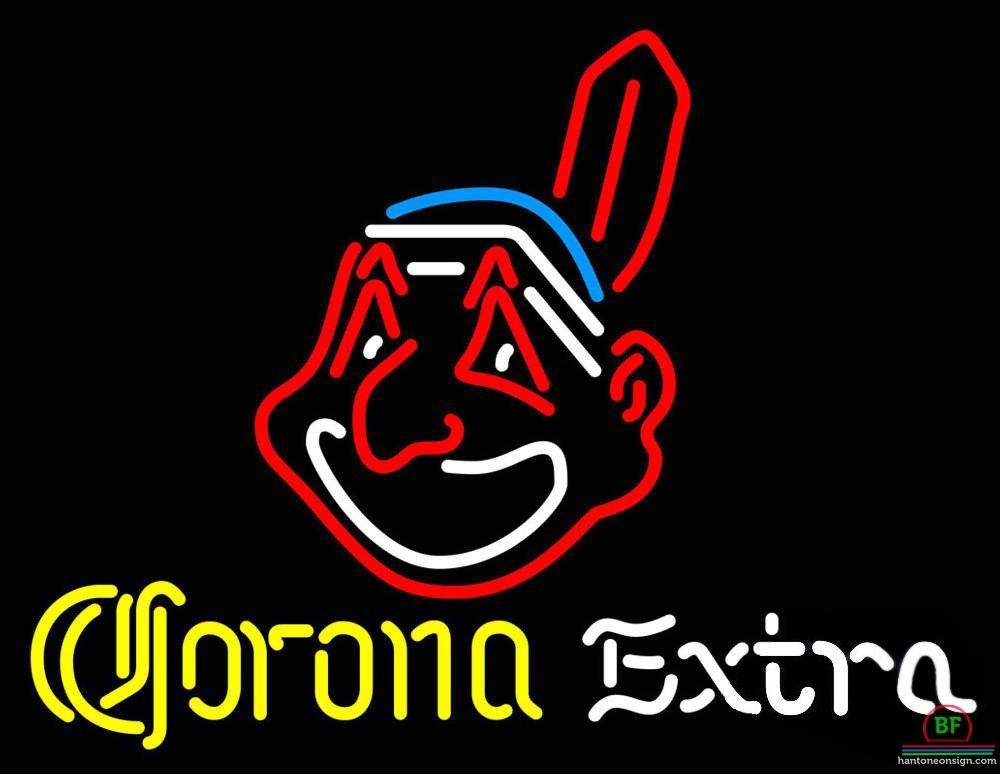 Custom Corona Extra Cleveland Indians Neon Sign MLB Teams Neon Light