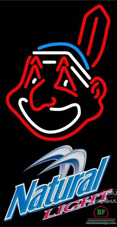 Custom Natural Light Cleveland Indians Neon Sign MLB Teams Neon Light