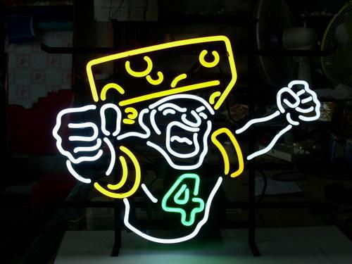 Custom Green Bay Packers Bret Favre #4 NFL Sports Neon Sign Real Neon Light