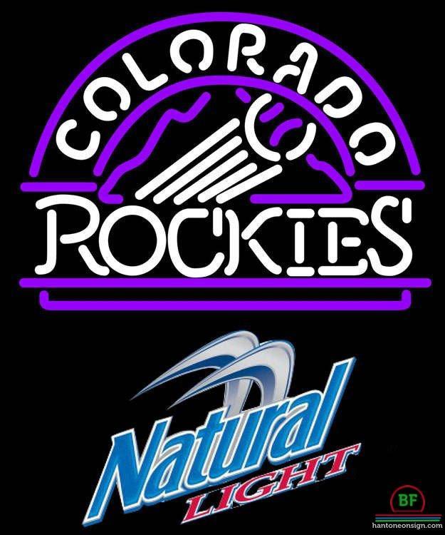 Custom Natural Light Colorado Rockies Neon Sign MLB Teams Neon Light