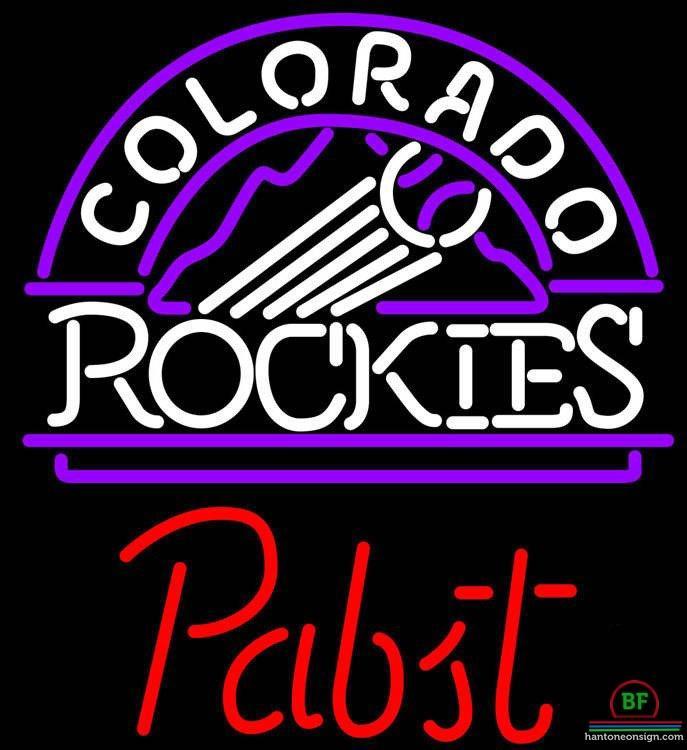 Custom Pabst Colorado Rockies Neon Sign MLB Teams Neon Light