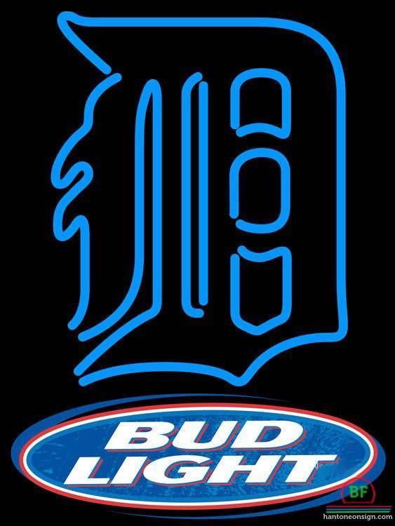 Custom Bud Light Detroit Tigers Neon Sign MLB Teams Neon Light