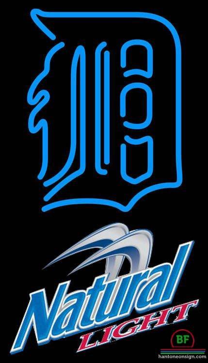 Custom Natural Light Detroit Tigers Neon Sign MLB Teams Neon Light
