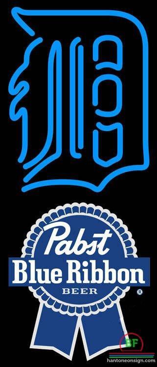 Custom Pabst Blue Ribbon Detroit Tigers Neon Sign MLB Teams Neon Light