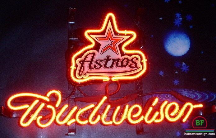Custom Budweiser Houston Astros Neon Sign MLB Teams Neon Light