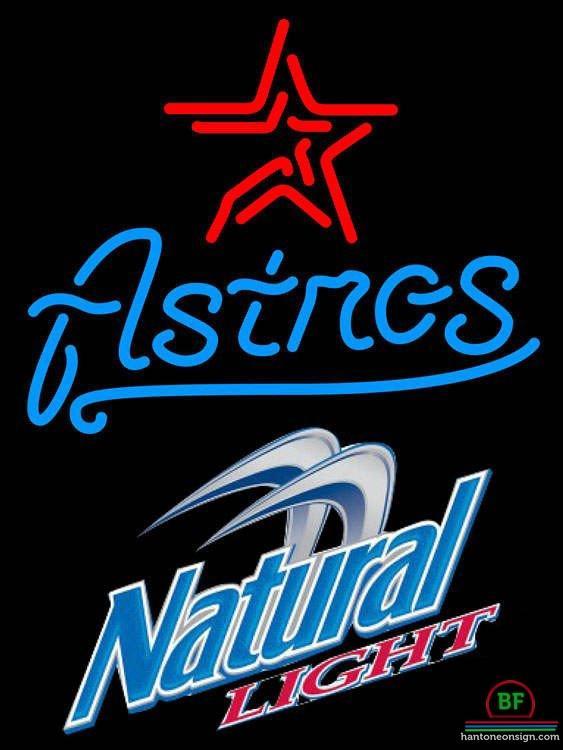Custom Natural Light Houston Astros Neon Sign MLB Teams Neon Light