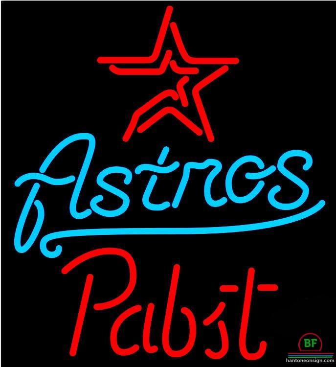 Custom Pabst Houston Astros Neon Sign MLB Teams Neon Light