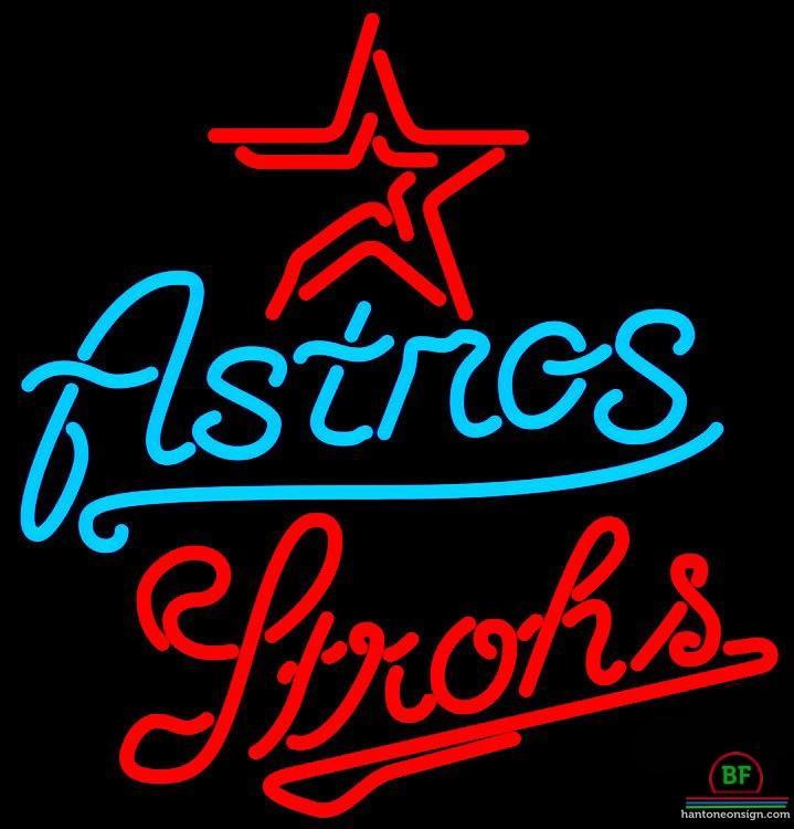 Custom Strohs Houston Astros Neon Sign MLB Teams Neon Light