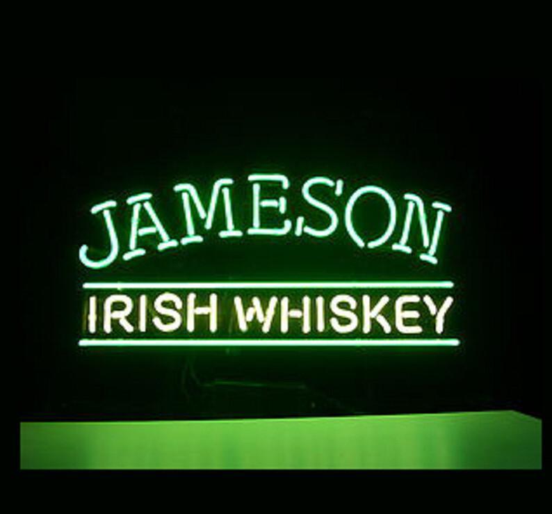 Custom Jameson Irish Whiskey Neon Sign